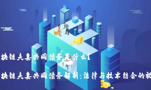 区块链夫妻共同债务是什么？

区块链夫妻共同债务解析：法律与技术结合的视角