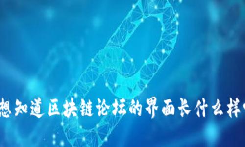 你想知道区块链论坛的界面长什么样吗？