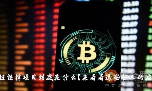 区块链法律项目到底是什么？来看看这些惊人的应用吧！