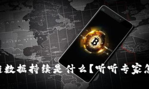 区块链数据持续是什么？听听专家怎么说！