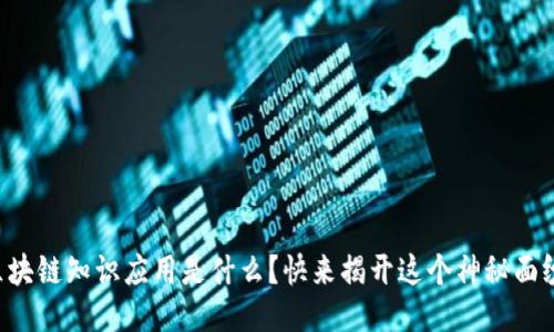 区块链知识应用是什么？快来揭开这个神秘面纱！