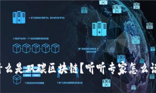 什么是双碳区块链？听听专家怎么说！
