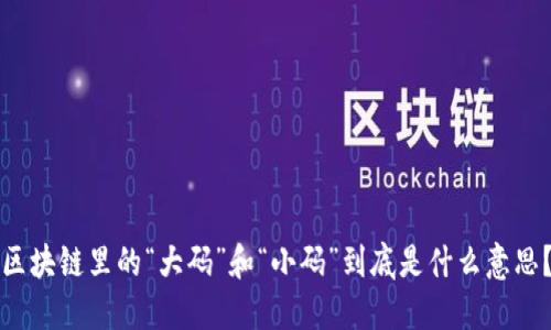 区块链里的“大码”和“小码”到底是什么意思？