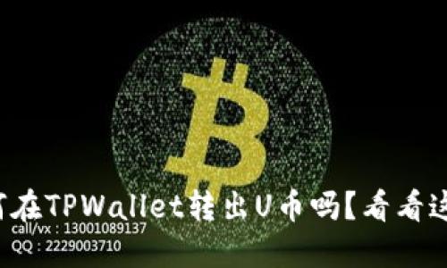 你知道如何在TPWallet转出U币吗？看看这个指南吧！